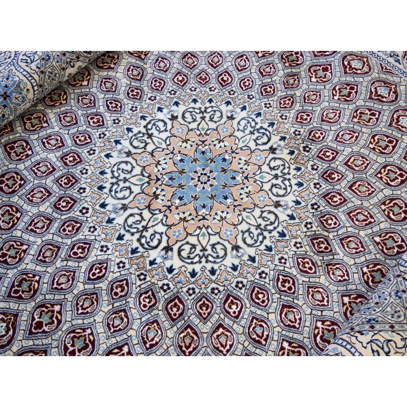 新品 ペルシャ 絨毯 ナイン 6la 210 x 204 cm No.588S 正方形 縦横2m