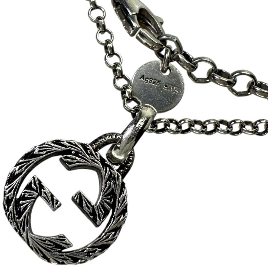 GUCCI（グッチ） ネックレス インターロッキングG アラベスク シルバー