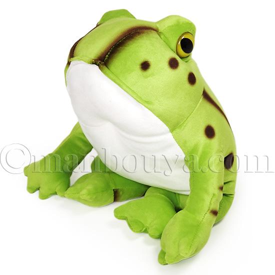 カエルのぬいぐるみ 大きめ スカーフ付き。4個のセットです。 カエルの