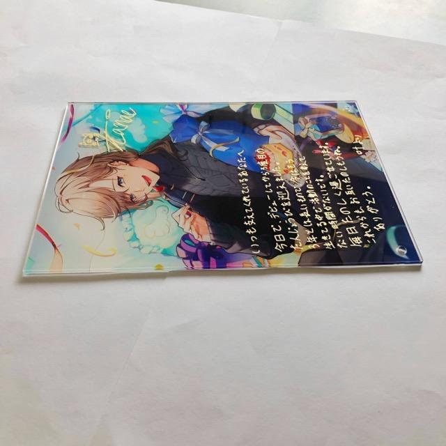 にじさんじ 叶 複製直筆サイン・メッセージ入りアクリルパネル 誕生日