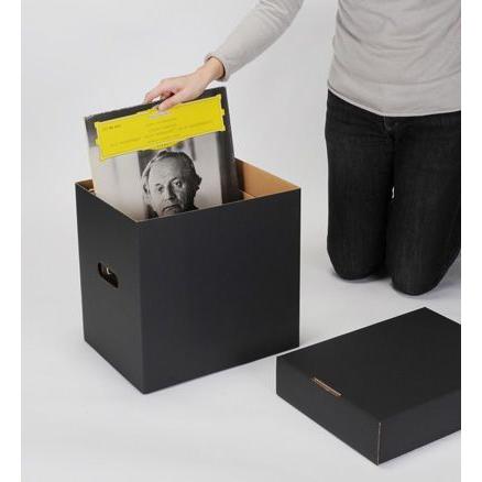 LP収納LPレコード 12インチ収納 レコード収納ボックス LP用蓋付きBOX