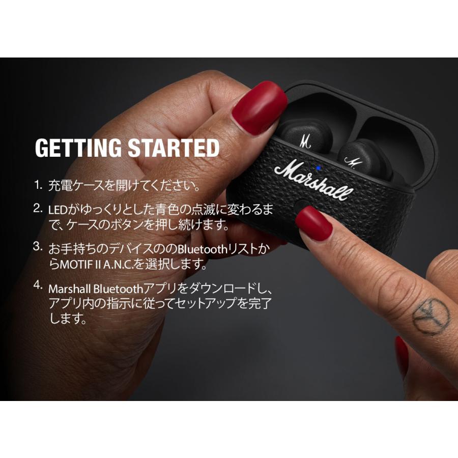 Marshall（マーシャル） 完全ワイヤレスイヤホン MOTIF2-ANC-BLACK
