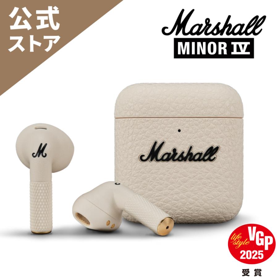 Marshall（マーシャル） 完全ワイヤレスイヤホン MINOR4CREAM クリーム