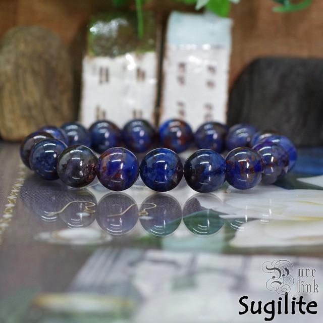 レア☆癒しの魔石12mm『ブルースギライト/リヒテライト』ブレスレット