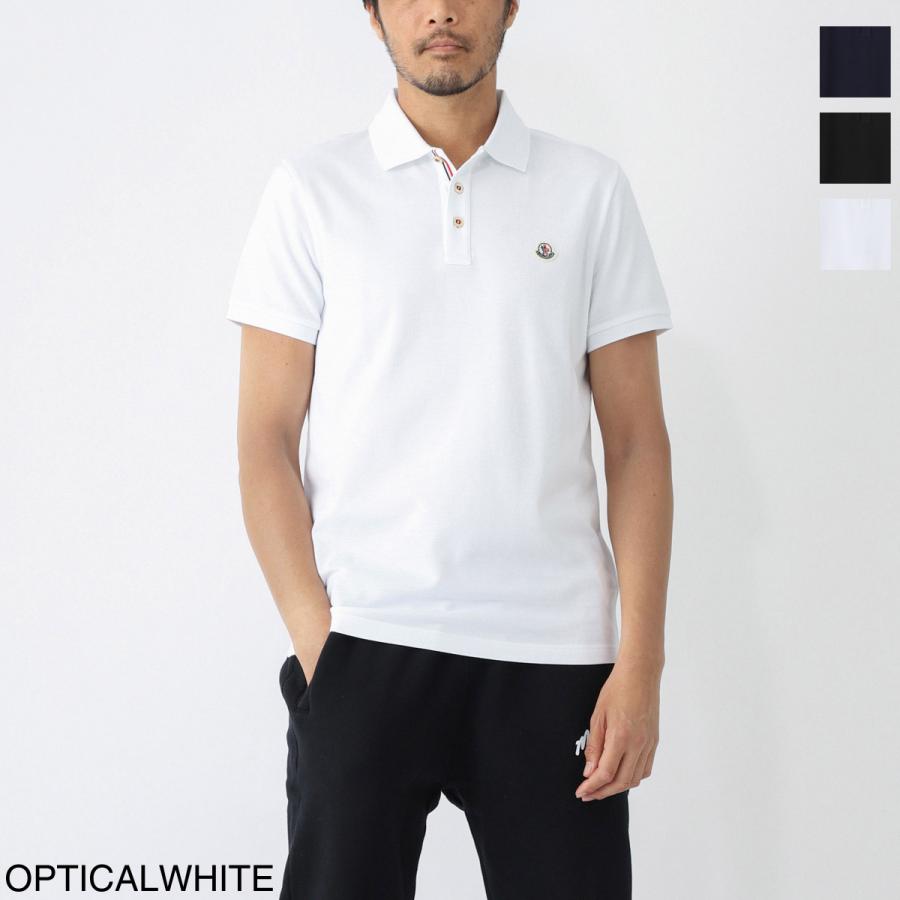 モンクレール 襟裏ロゴ マグリア ポロシャツ ホワイト Mサイズ