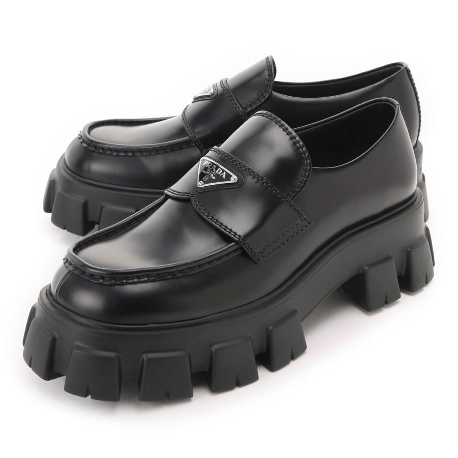 PRADA（プラダ） ローファー Monolith brushed leather loafers 大きい