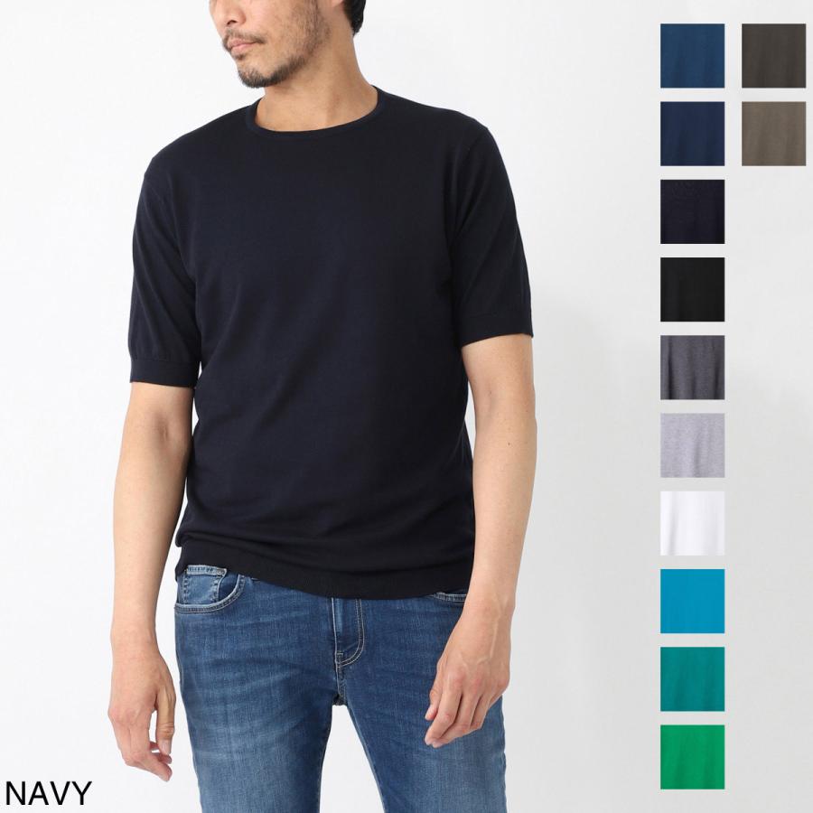 JOHN SMEDLEY（ジョンスメドレー） クルーネック半袖ニット BELDEN