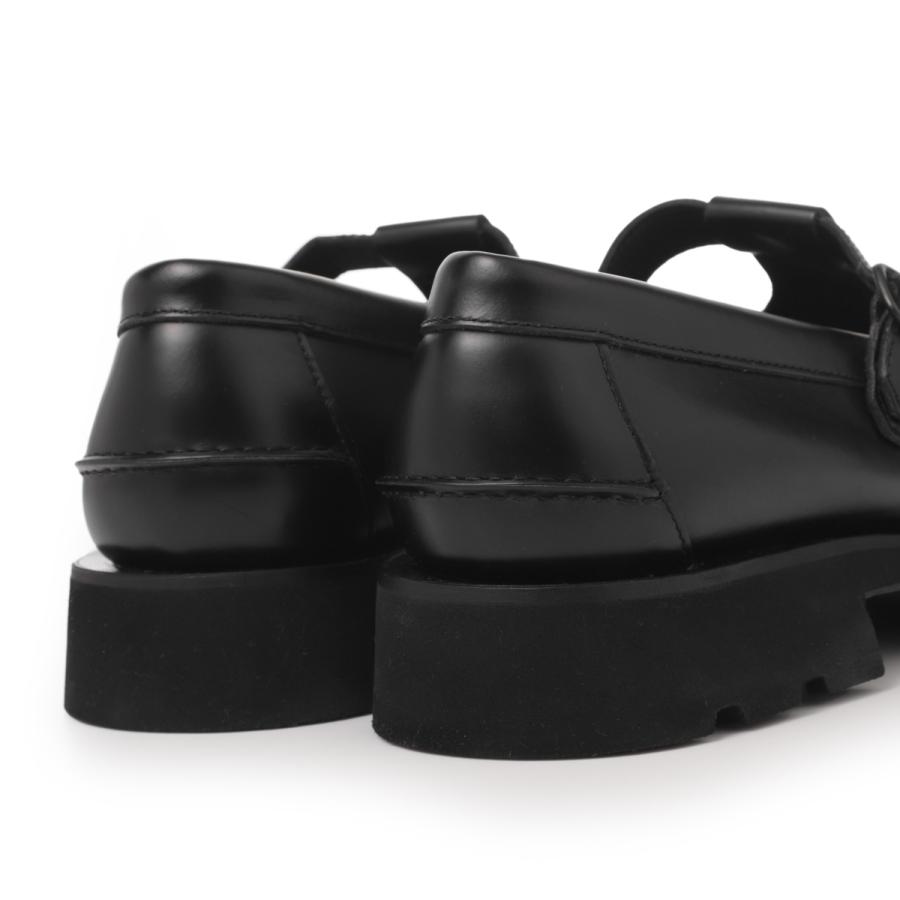 ヘリュー HEREU ローファー SOLLER SPORT Tバーローファー ブラック