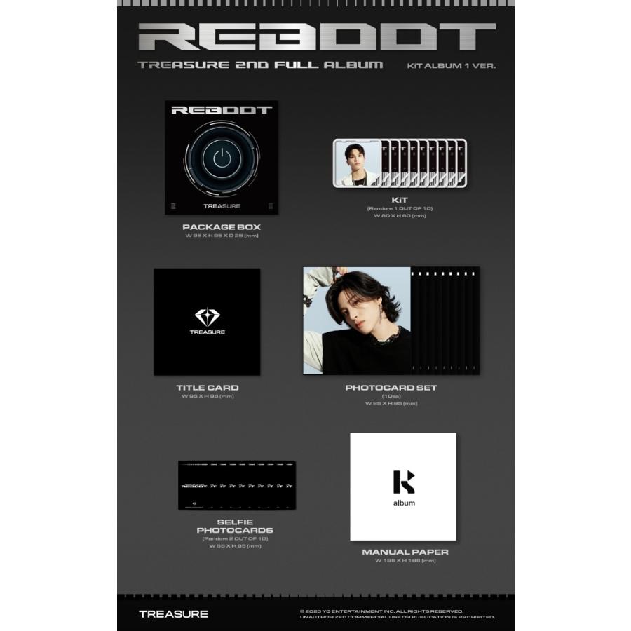 TREASURE 公式グッズ REBOOT 2ND FULL ALBUM KiT VER キットアルバム