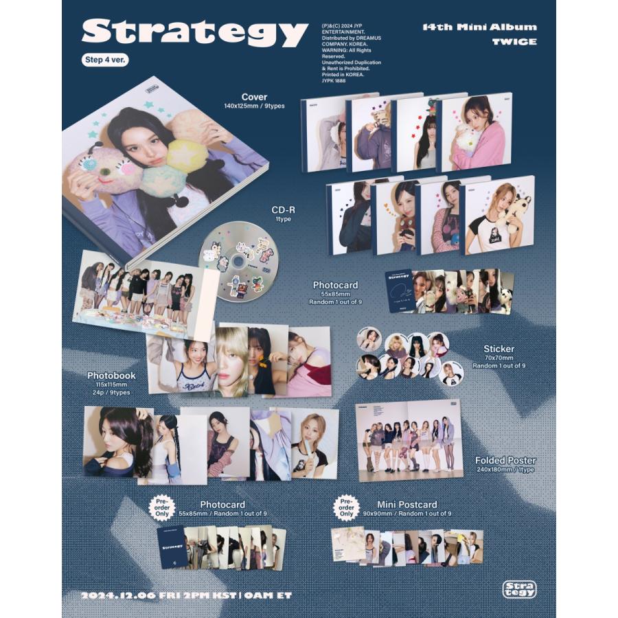 メンバー選択可] TWICE 公式グッズ STRATEGY / 14th Mini Album (Step4