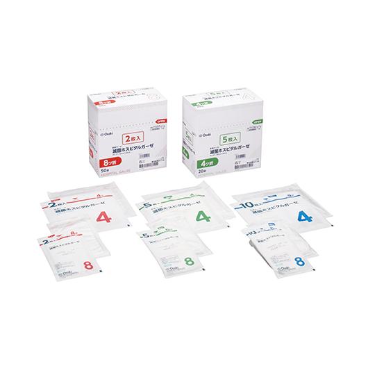 滅菌ホスピタルガーゼ AS8-10 8ツ折 10枚入×10袋 11260 : エム・ディ