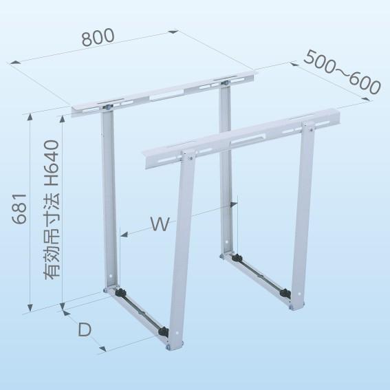 キャッチャー エアコン 室外機 台 C-DZG 天井吊金具 天井 吊り