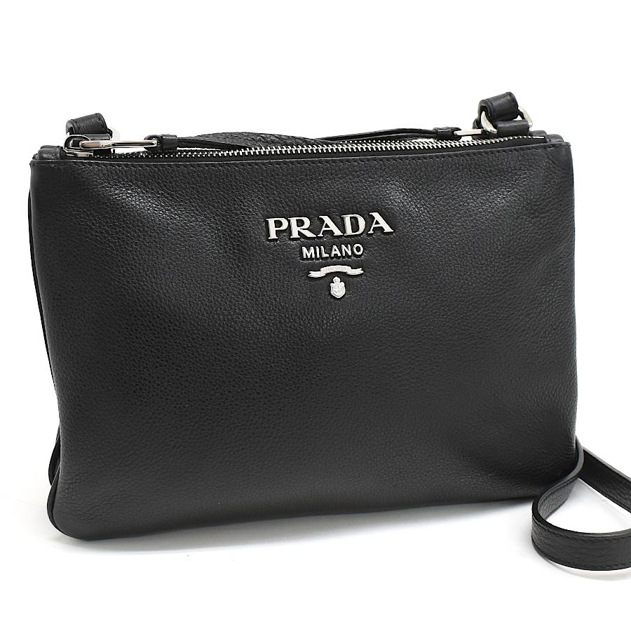 PRADA（プラダ） ダブルジップ ショルダーバッグ 1BH046 VITELLO