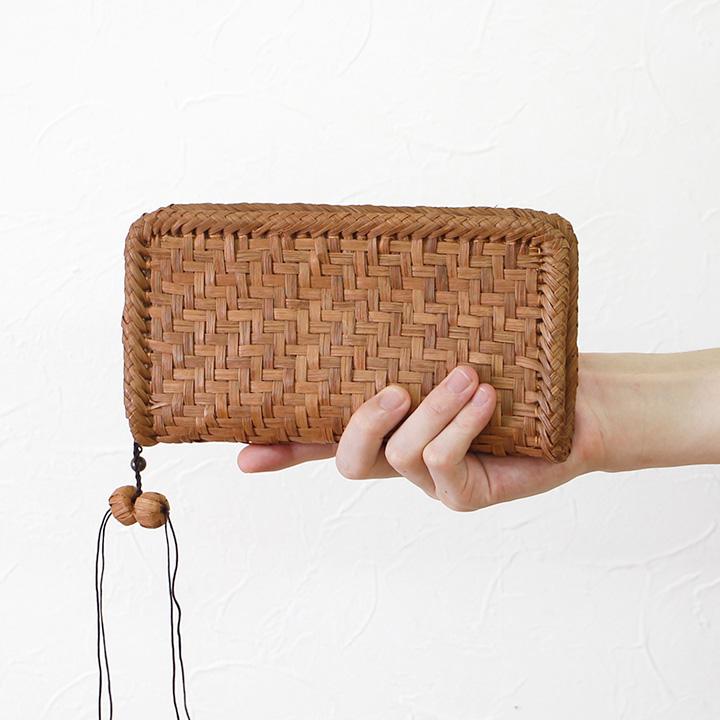 山葡萄網代編みスマホホルダー 山葡萄網代編みスマホホルダー 山葡萄