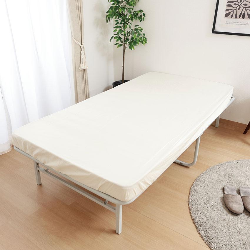 工具不要 折りたたみパイプベッド 送料無料 2color パイプベッド