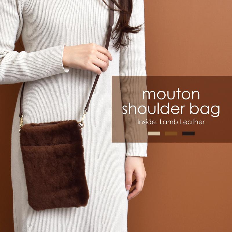 リアルファーポシェット レディース 女性 ショルダーバッグ 秋 冬 毛皮