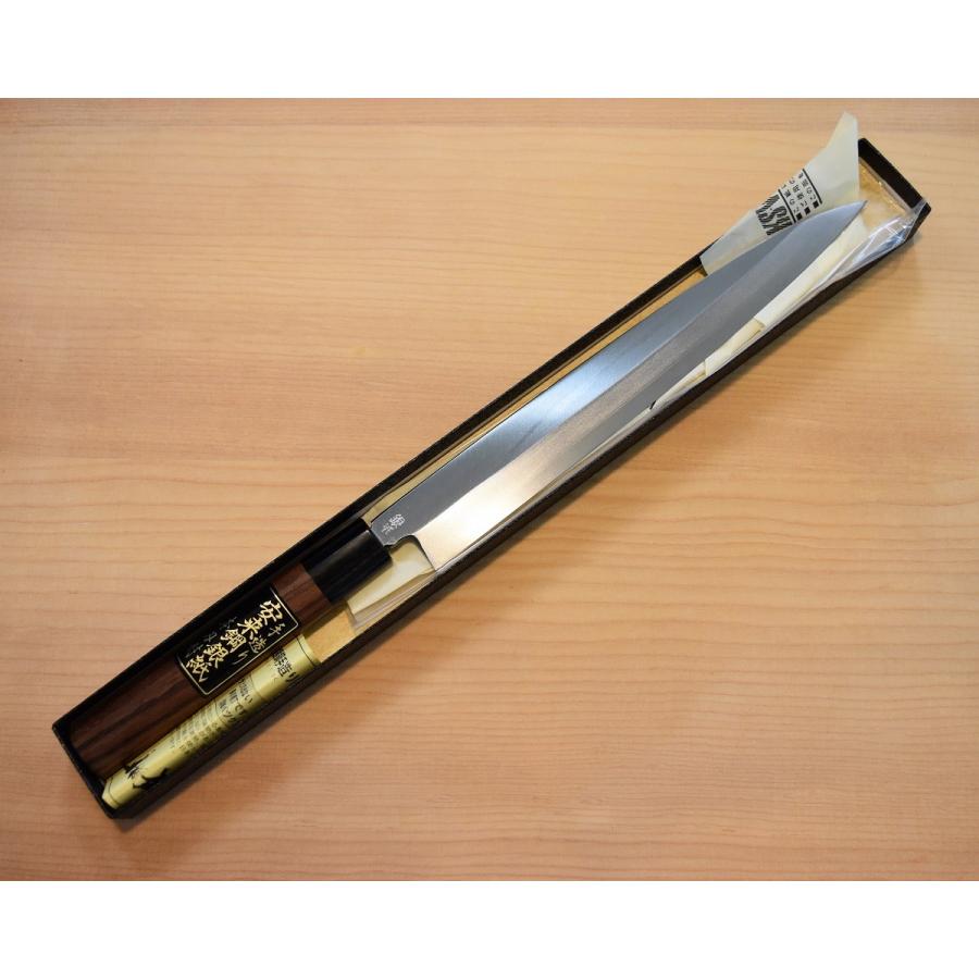 高級包丁 柳刃包丁 8寸 銀紙3号 銀三 紫檀柄 高品質 日本製 切れ味抜群