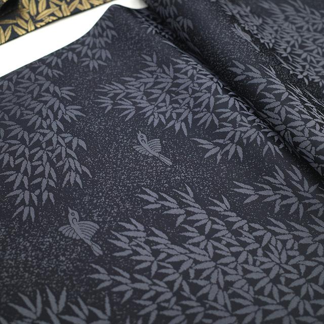 袋帯 フォーマル 正絹 京都 西陣 となみ織物 となみ帯 金糸 黒地 黒金