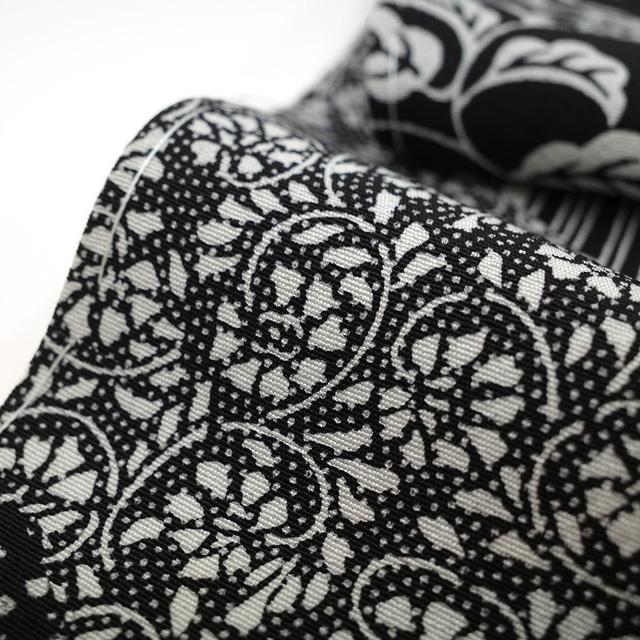 手染め 訪問着 着物 正絹 袷 たたき染め 黒 寄せ柄 春 秋 冬 未使用