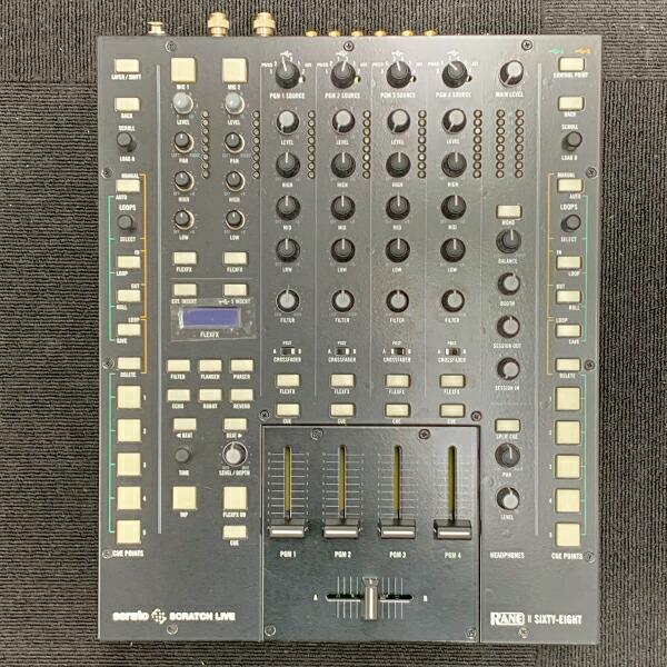 中古品》RANE SIXTY EIGHT レーン DJミキサー PC2台接続可能 Serato DJ
