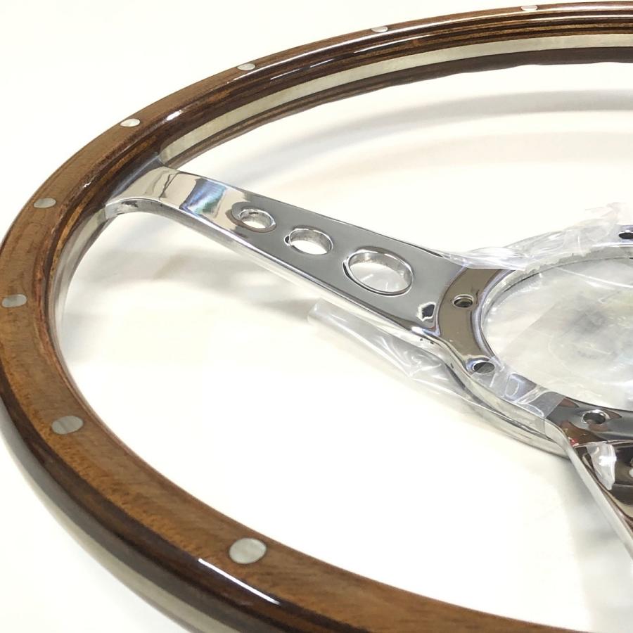 モトリタMK3ウッドステアリング・14インチ ディッシュ : ミニマルヤマ