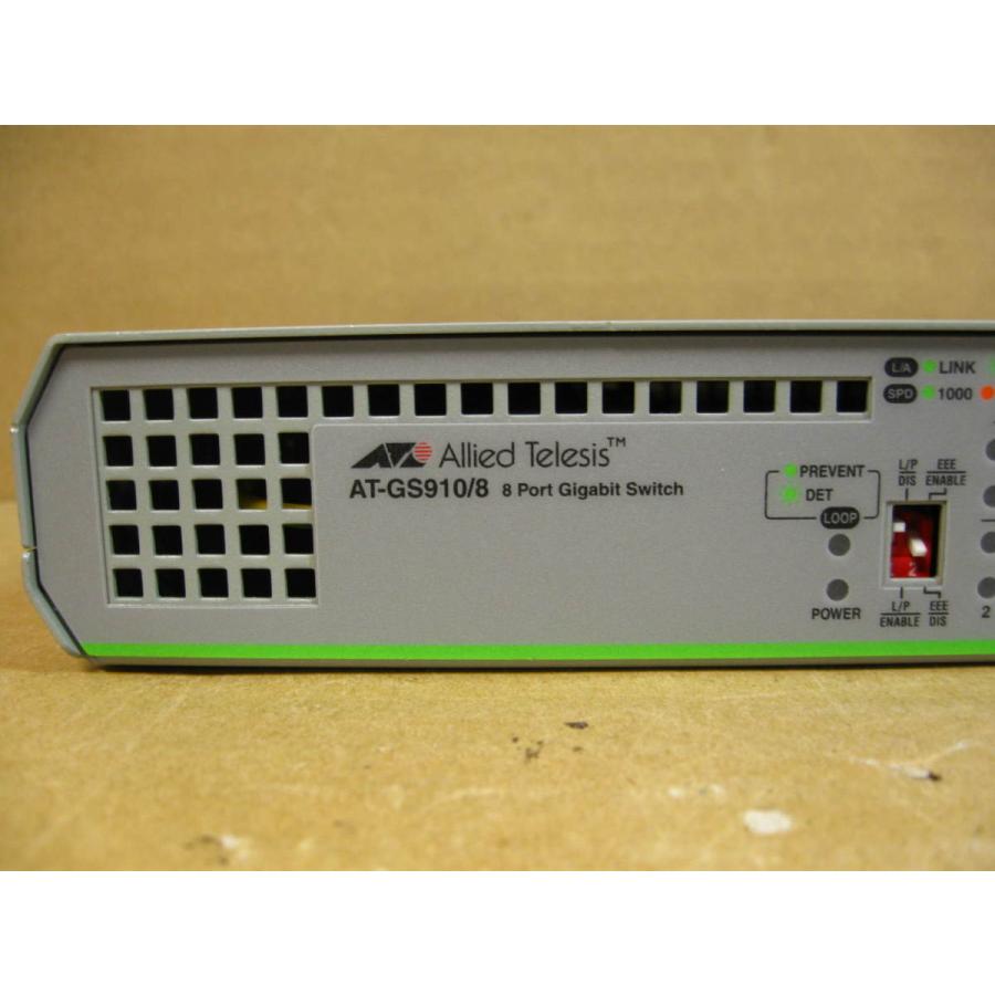 ▽Allied Telesis CentreCOM AT-GS910/8 8ポート ギガビットスイッチ