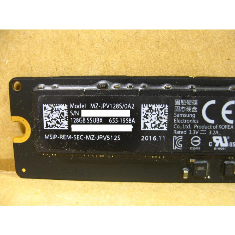 ▽SAMSUNG MZ-JPV128S/0A2 128GB apple純正SSD 655-1958A 中古 MacBook