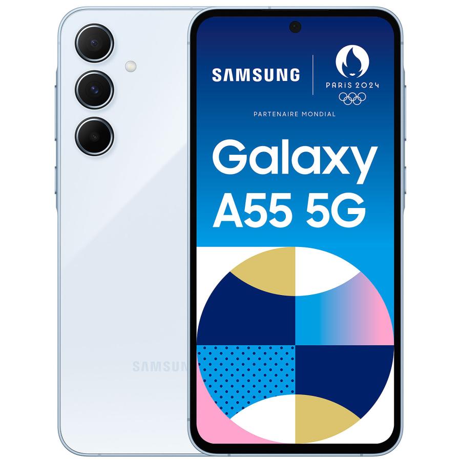 Galaxy Samsung A55 A556E Dual Sim 8GB RAM 128GB 5G アイスブルー