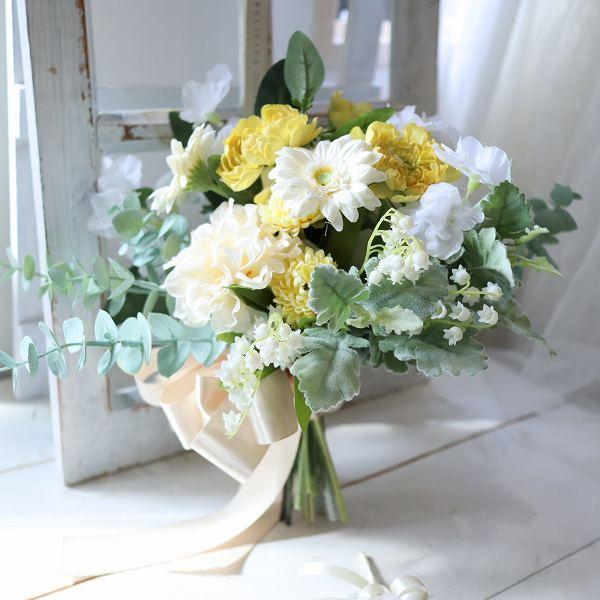 ガーベラ スイートピー クラッチブーケ 前撮り フォトウェディング 318