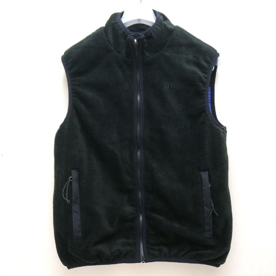 HUF（ハフ） リバーシブルベスト BOROUGH REVERSIBLE VEST ブラック