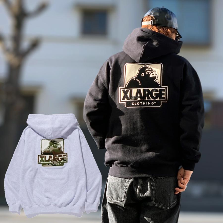 XLARGE（エクストラ ラージ） 全2色 ジップパーカー OG BOX ZIP UP