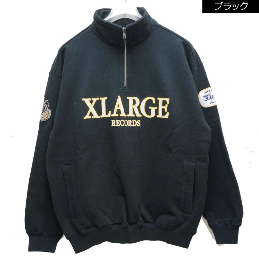XLARGE（エクストラ ラージ） 全2色 ハーフジップスウェット
