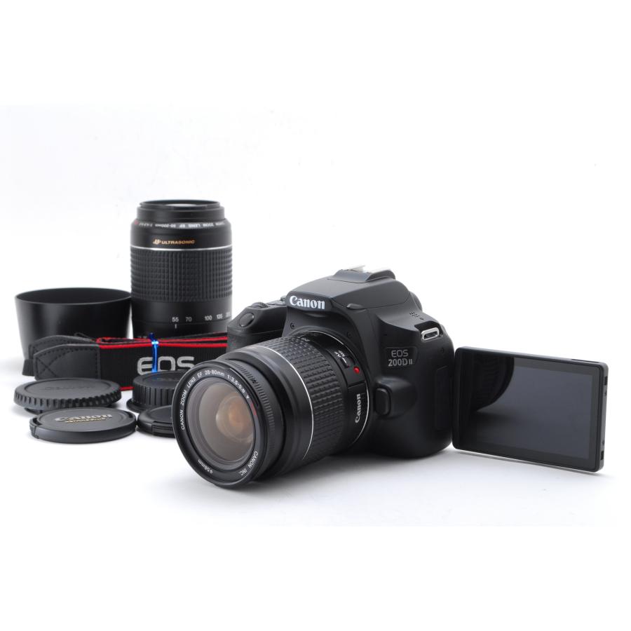 EOS Canon キヤノン 200D II ダブルズームキット 新品SD32GB付き Kiss