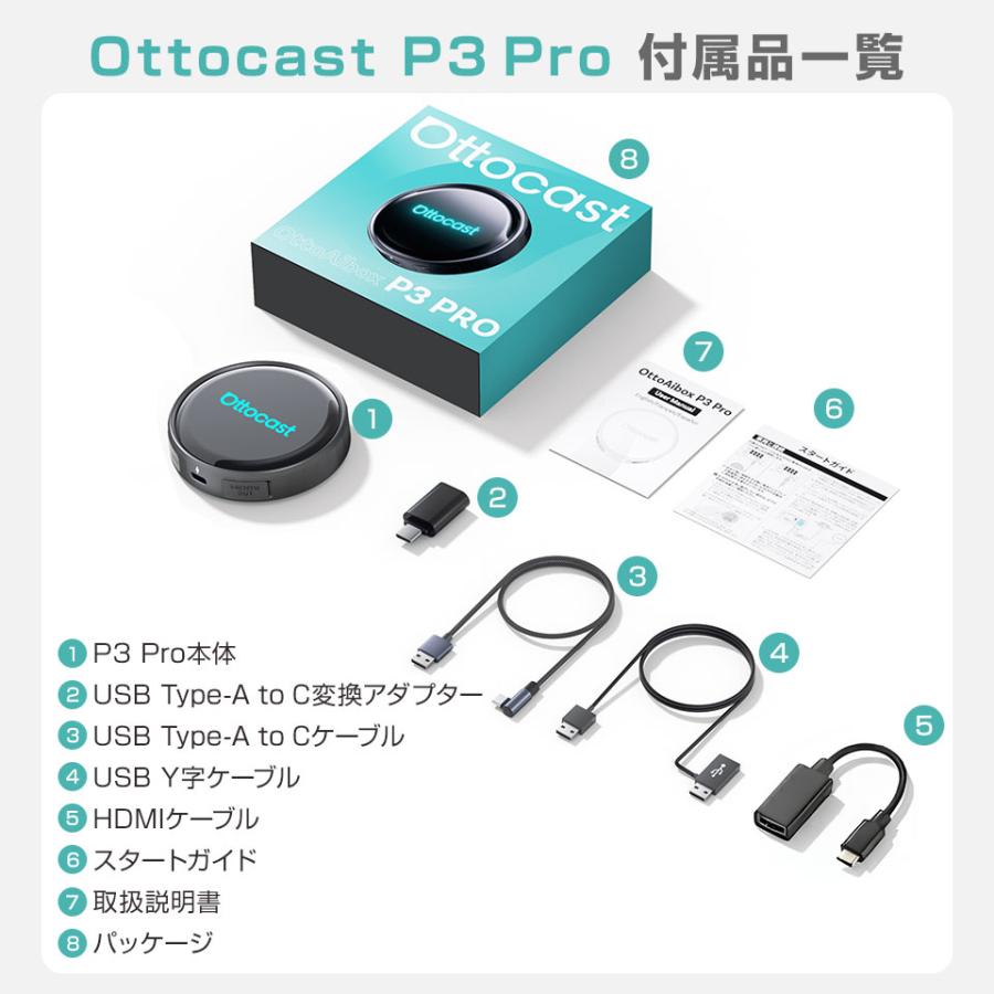 ottocast 【予約販売 3月中旬】【正規代理店】オットキャスト P3 Pro