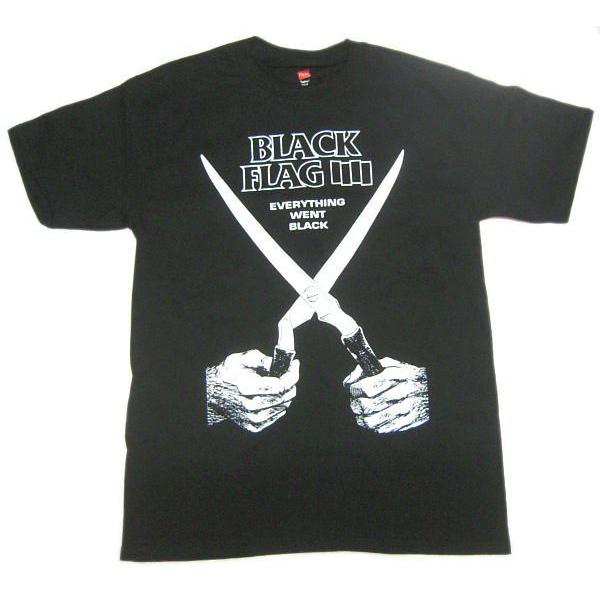 ブラック フラッグ Tシャツ Black Flag EVERYTHING WENT BLACK 鋏 正規