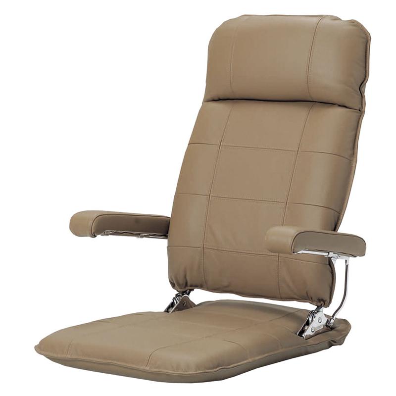 光製作所 本革座椅子 MF本革 肘はねあげ式 ギヤ式3段階背