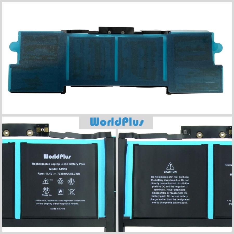 MacBook Pro WorldPlus A1953 互換バッテリー 15インチ 2018 2019