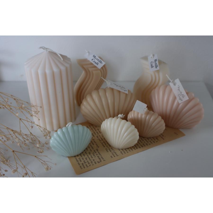 キャンドル モールド 貝殻 貝 シェル型 ポリ製 型 ソイワックス アロマ