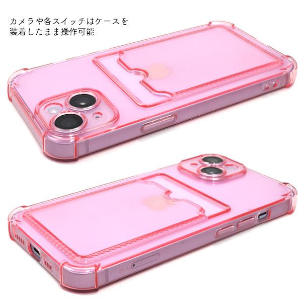 PLATA（プラタ） iPhone14 カバー クリアケース カード・チェキ収納