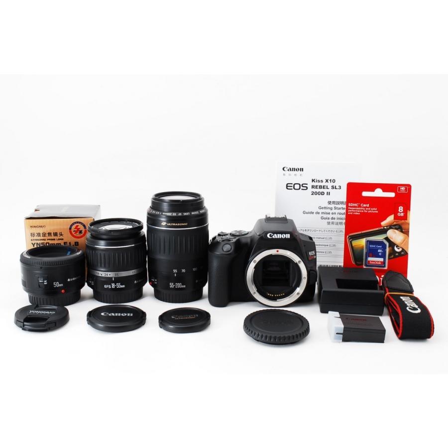 キヤノン（Canon） Canon EOS Kiss X10 トリプルレンズセット 美品 SD