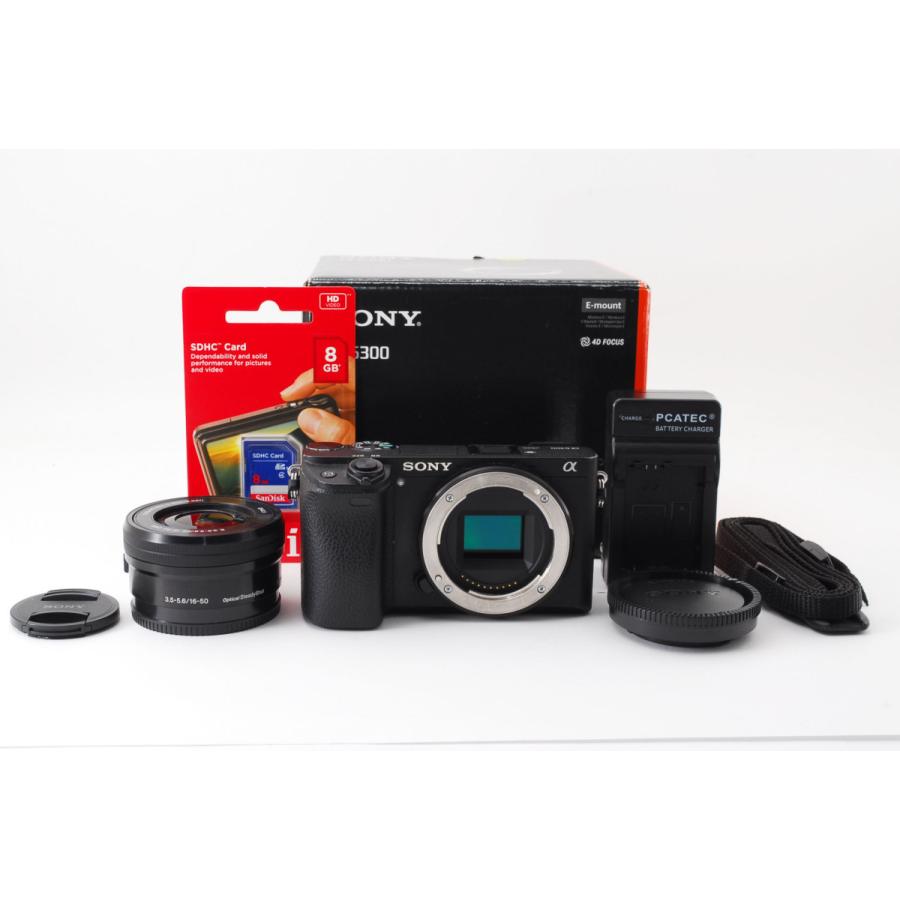 SONY（ソニー） α6300 a6300 ILCE-6300 ブラック レンズキット 美品 Wi