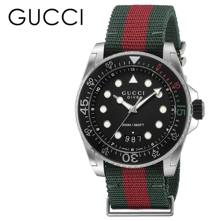 GUCCI（グッチ） 腕時計 手表 メンズ グッチ時計 ダイヴ 48mm グリーン