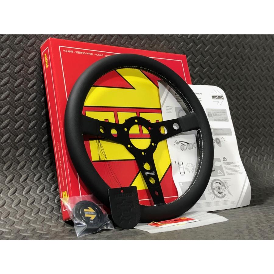 MOMO（モモ） 栃木発 ￥送料一律￥ ステアリング PROTOTIPO BLACK