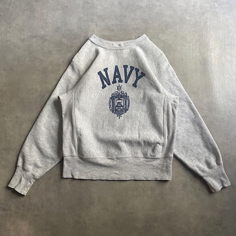80'S U.S NAVY Champion Reverse Weave Sweat Shirt Made in USA S