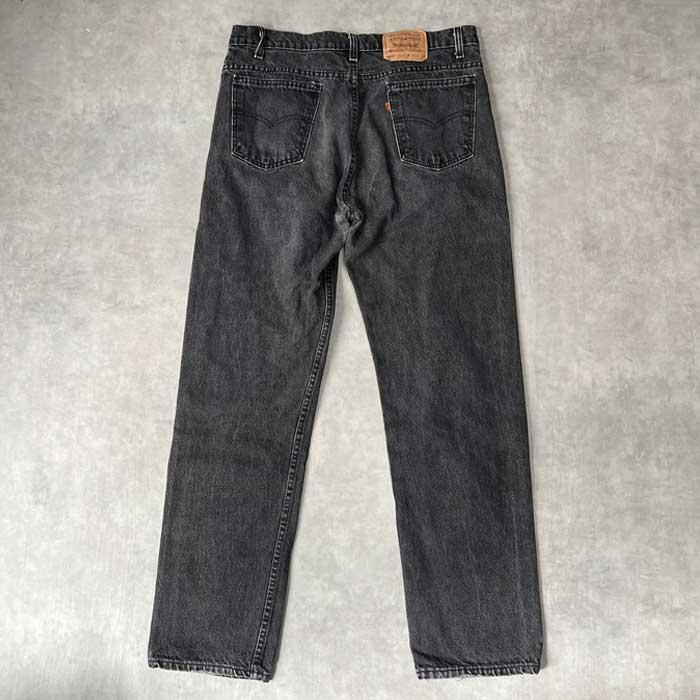 90's Levi's 505 PIECE-DYEING BLACK JEANS MADE IN USA W38L32