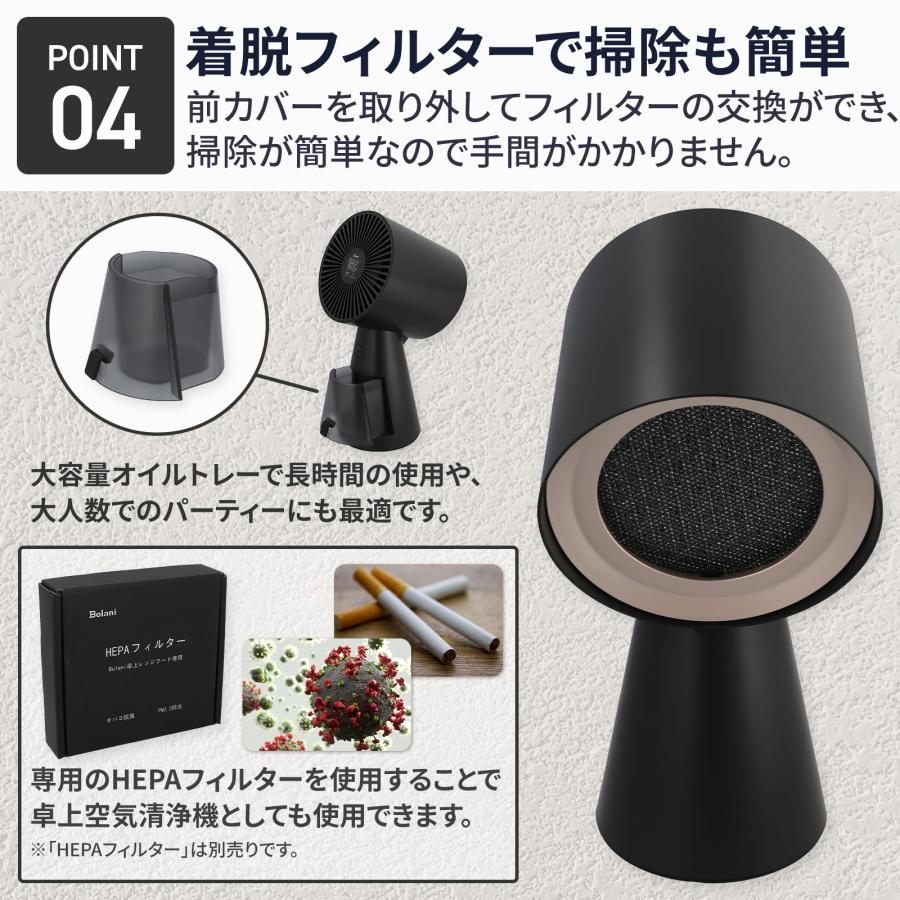 2025ニューモデル」Bolani 卓上レンジフード 換気扇 吸煙機 （卓上で