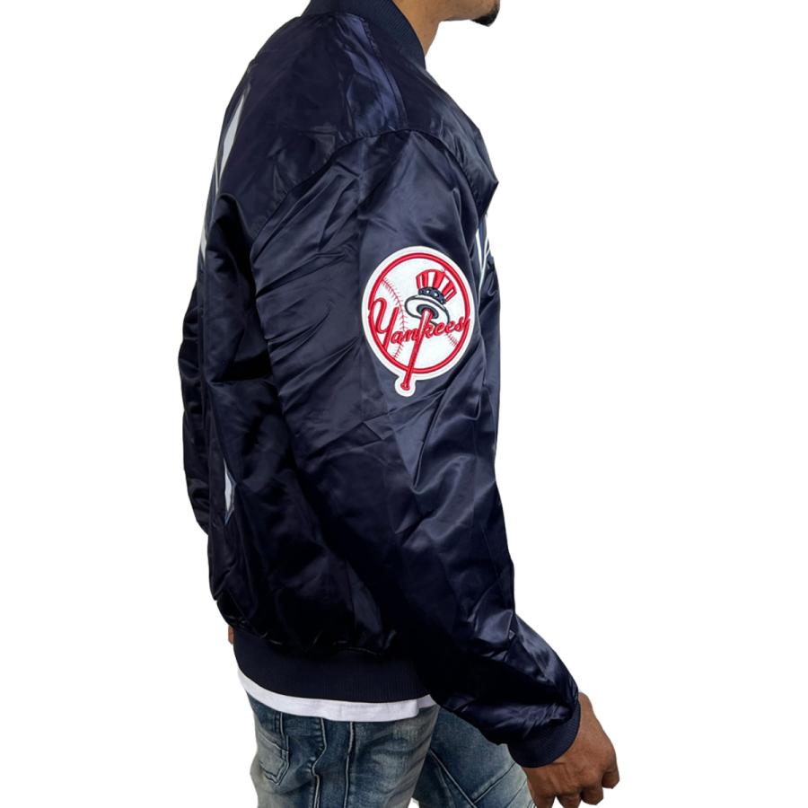 ニューヨーク ヤンキース サテン ジャケット スタジャン YANKEES