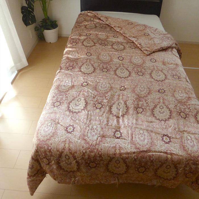 ロマンス小杉 日本製 京都丹後手引き 真綿肌掛けふとん 150×210cm