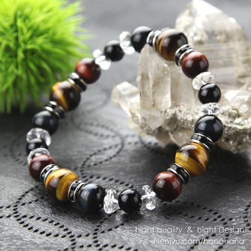 数珠 パワーストーン はな花 パワーストーン ブレスレット 約12ミリ 虎