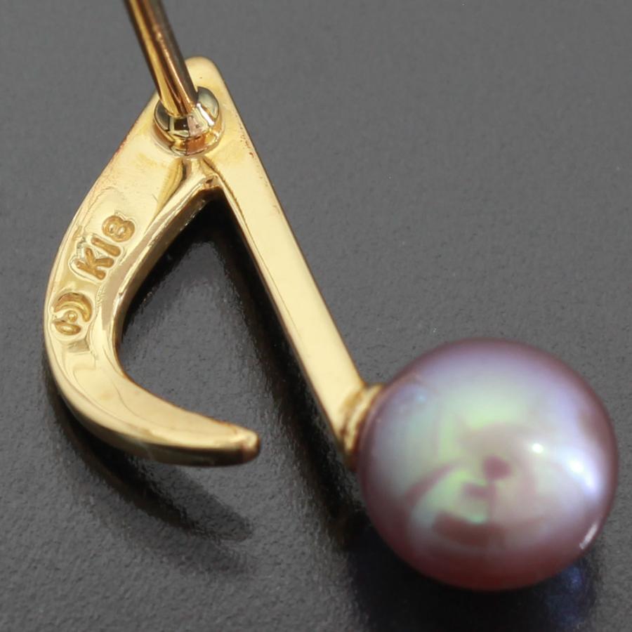 TASAKI（タサキ） 音符モチーフ ピンブローチ パール K18YG X0001